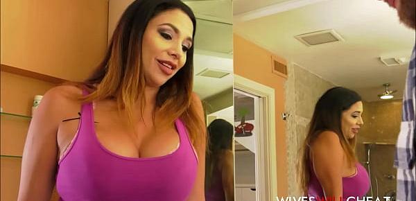  Big Tits And Ass Latina MILF Missy Martinez Cheats On Husband With Plumber